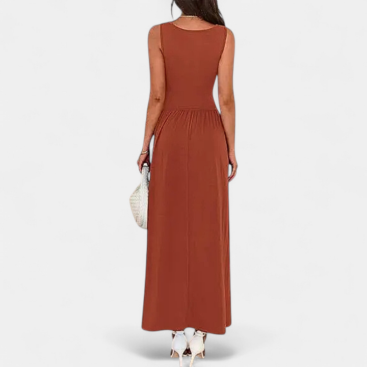 BARBARA | Breezy Sleeveless Maxi Dress for Summer