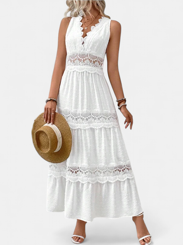 MAIKA | V-Neck Lace Dress