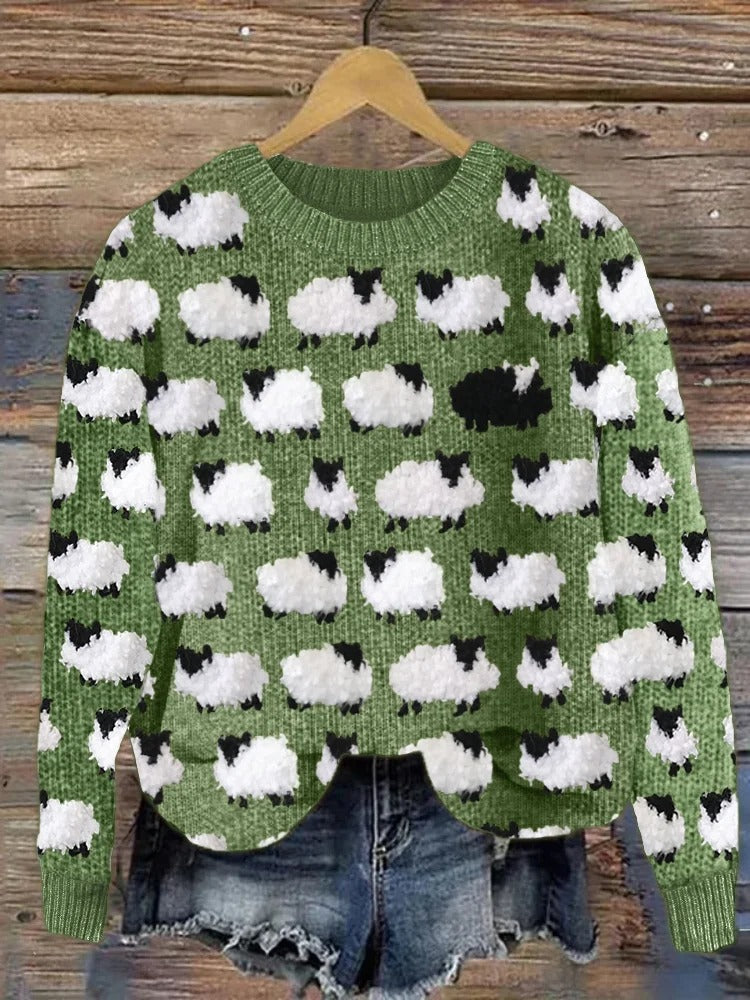 Alexa | Women's Festive Knitted Christmas Tree Sweater