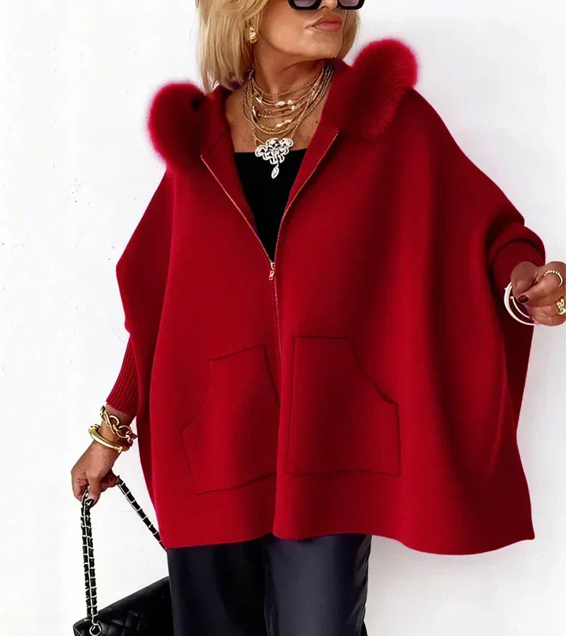 Maribelle | Women's Hooded Winter Coat with Faux Fur Collar