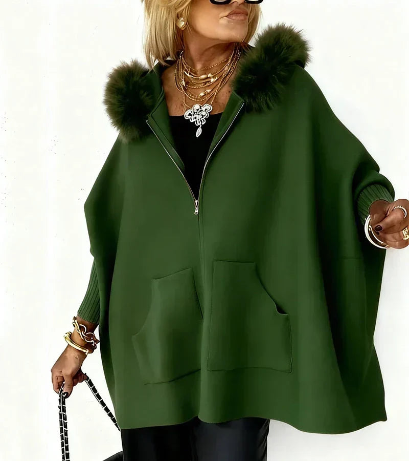 Maribelle | Women's Hooded Winter Coat with Faux Fur Collar