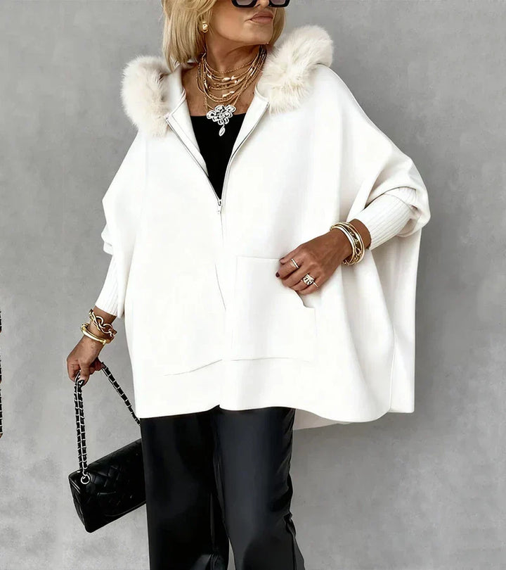 Maribelle | Women's Hooded Winter Coat with Faux Fur Collar