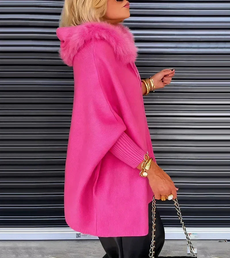 Maribelle | Women's Hooded Winter Coat with Faux Fur Collar