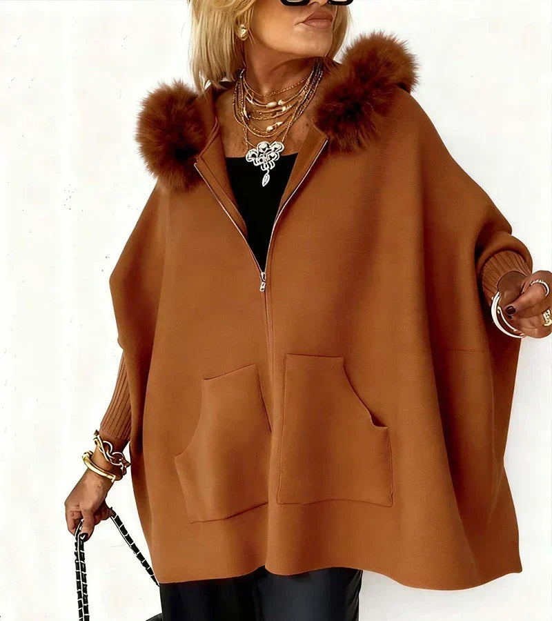 Maribelle | Women's Hooded Winter Coat with Faux Fur Collar