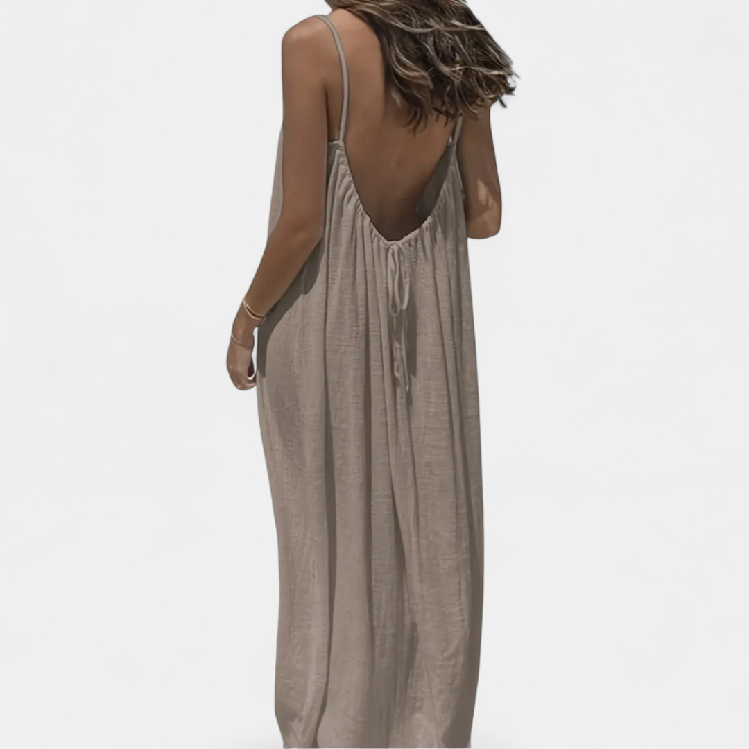 THESSALY | Effortless Boho Spaghetti Strap Dress