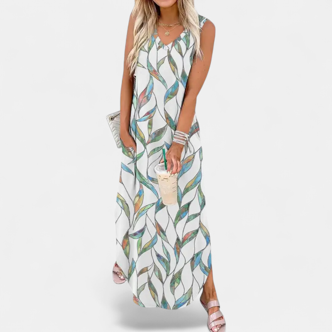 TALLULAH | Flowing Bohemian Floral Maxi Dress