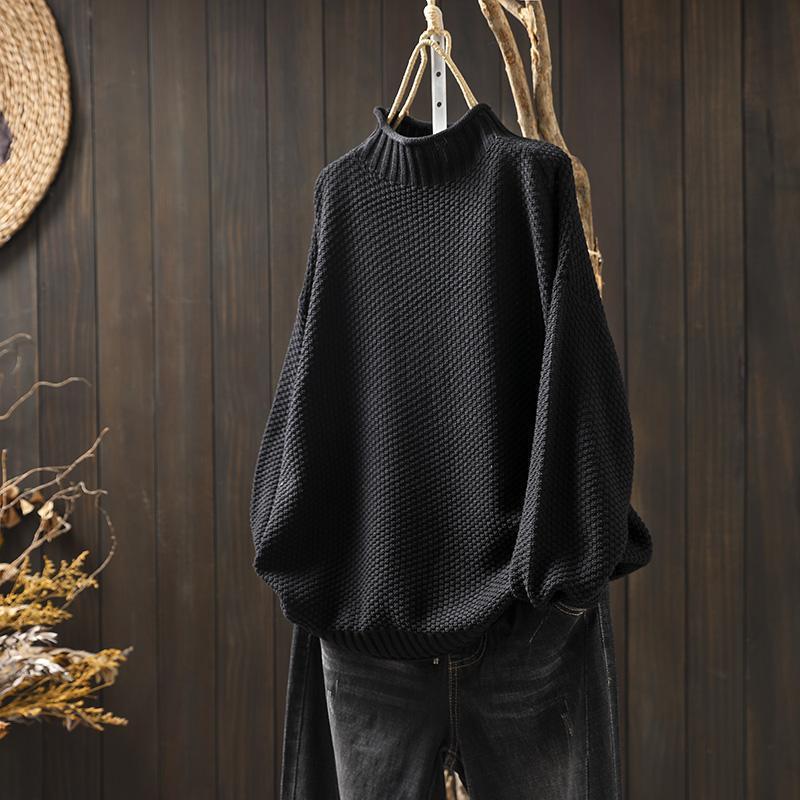 Grace | Women's Relaxed Waffle Knit Sweater with Versatile One-Size Drape