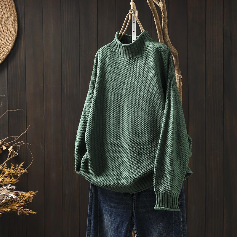Grace | Women's Relaxed Waffle Knit Sweater with Versatile One-Size Drape
