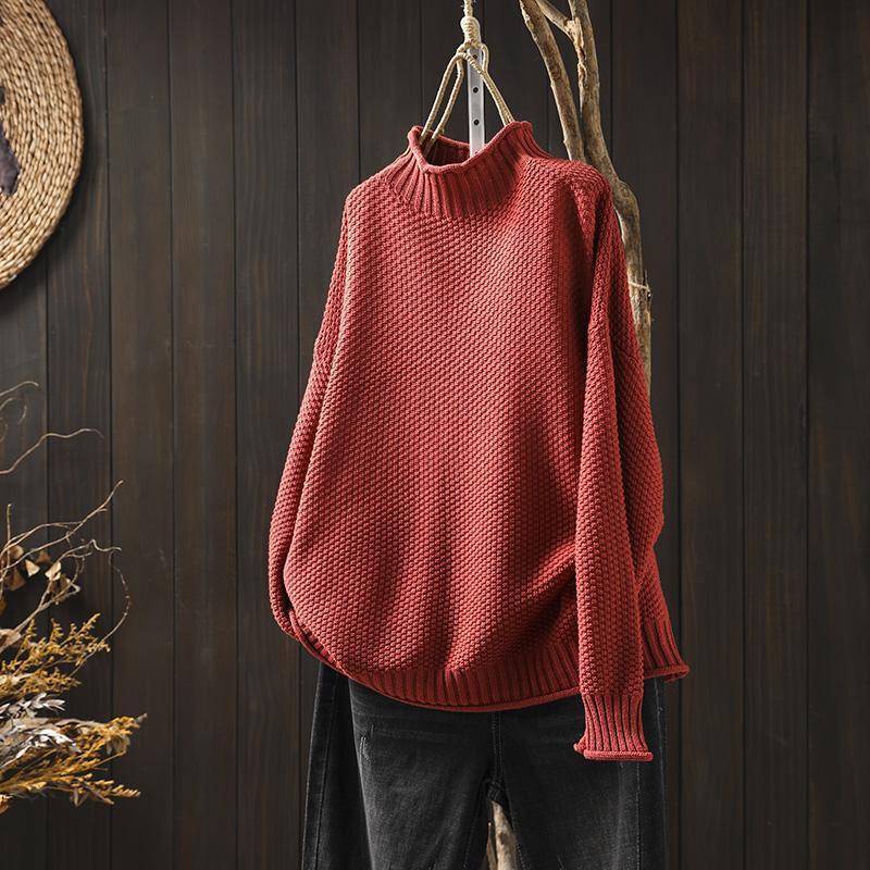 Grace | Women's Relaxed Waffle Knit Sweater with Versatile One-Size Drape