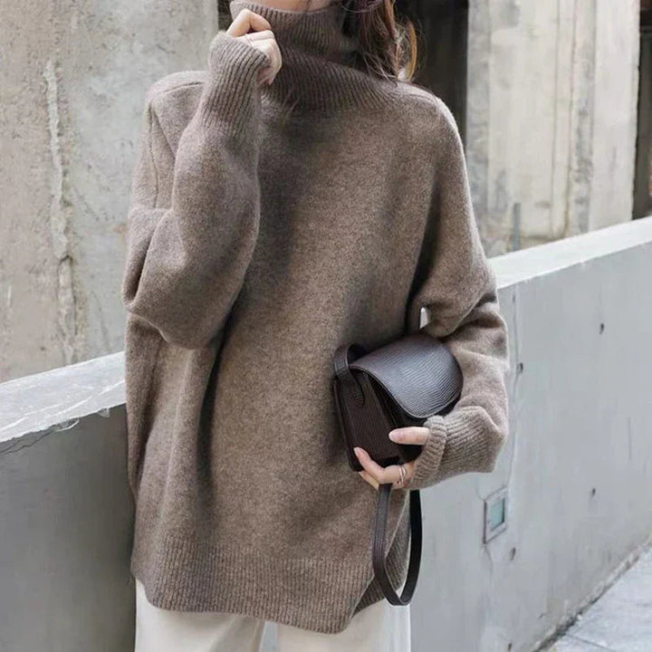 Mira - Cozy Turtleneck Knit Sweater