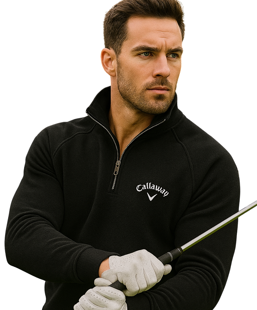 Elar | Men's Classic Collar Lightweight Fleece Half-Zip Jumper