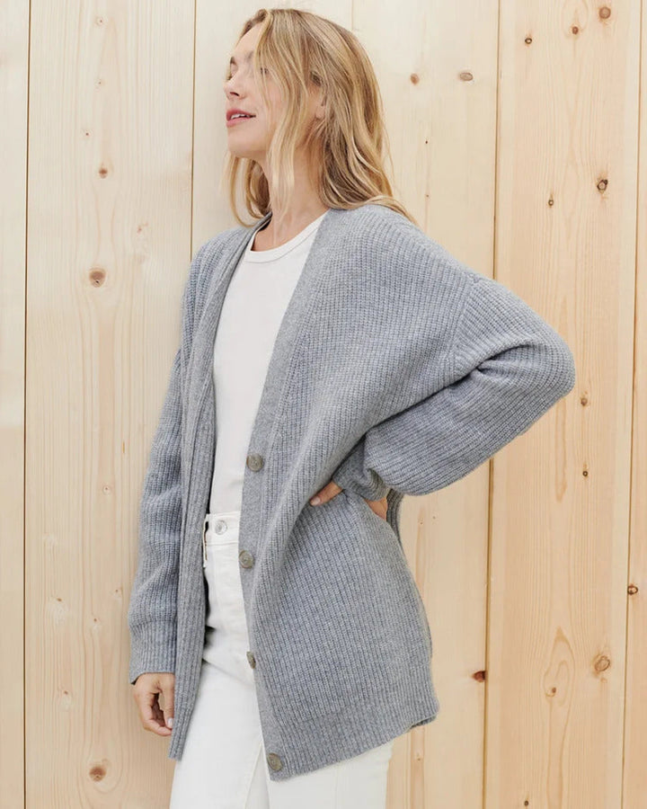 Idris | Women's Longline Cardigan with Relaxed Fit and Extended Sleeves