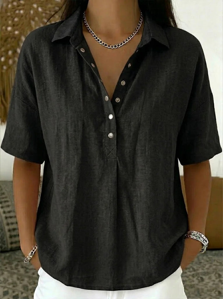 Willow | Collared Button-Up Blouse