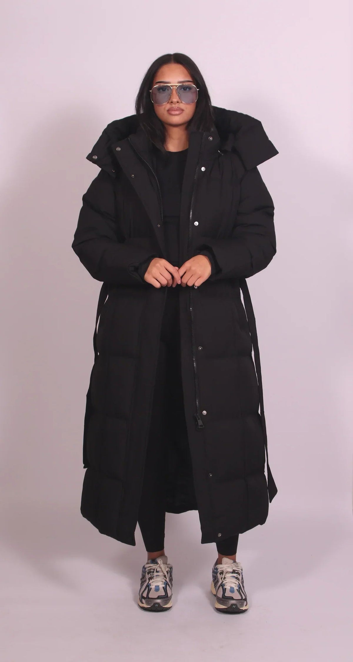 MARIELLE | LONG BELTED PUFFER COAT