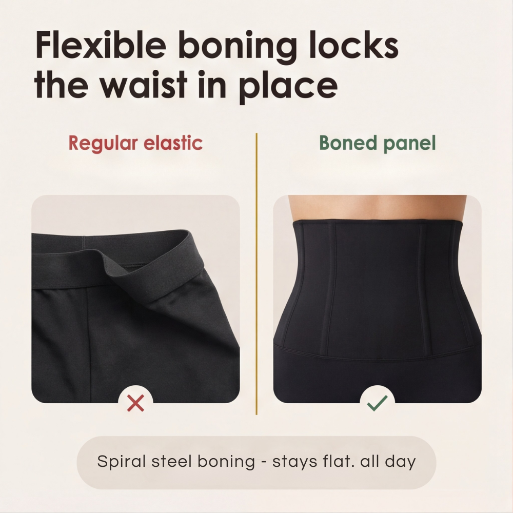 Veluna – High-Waisted Tummy Control Shaping Shorts