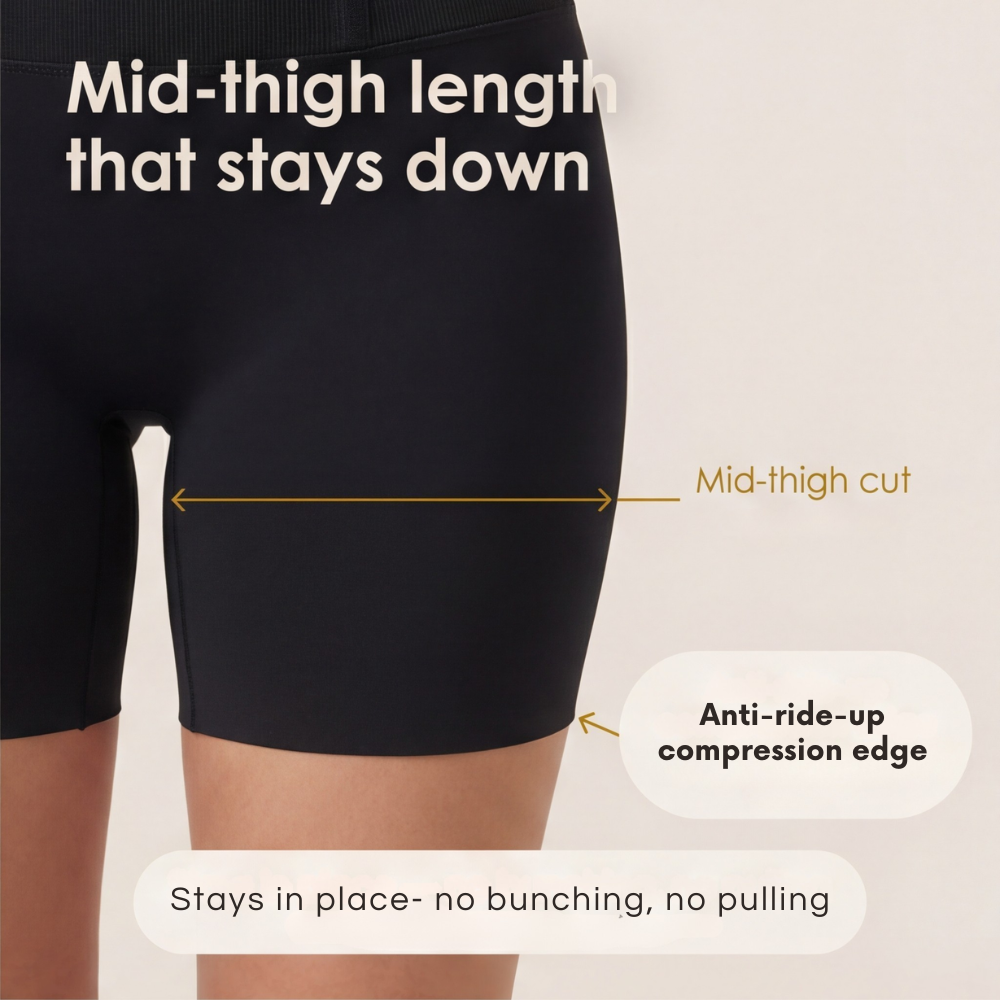 Veluna – High-Waisted Tummy Control Shaping Shorts