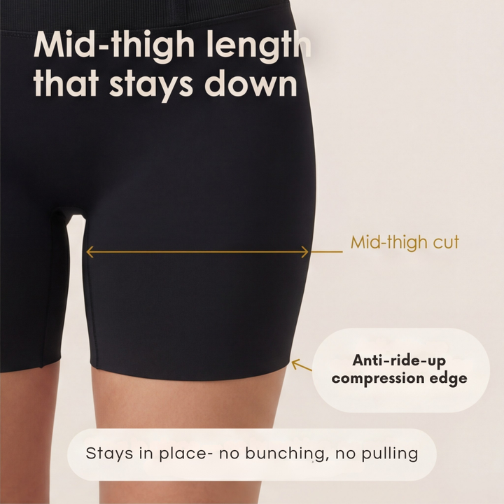 Veluna – High-Waisted Tummy Control Shaping Shorts