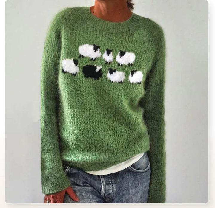 Addison | Women's Icelandic Knit Sweater with Timeless Yoke Design