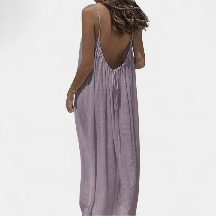 THESSALY | Effortless Boho Spaghetti Strap Dress