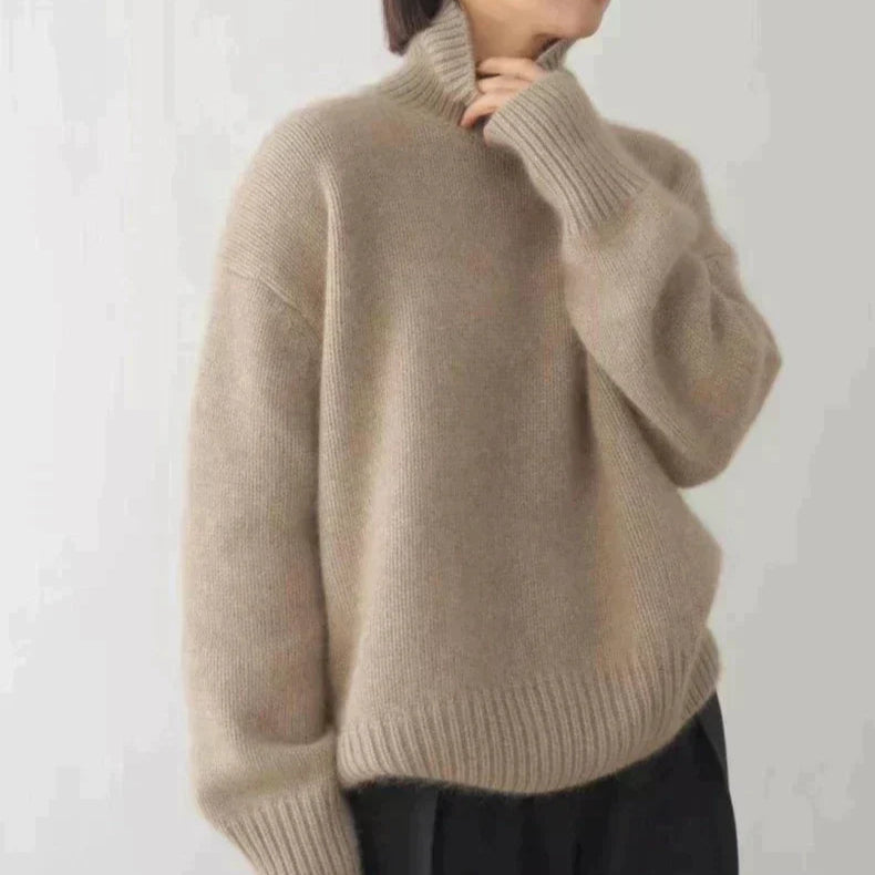 Liv - Cozy Turtleneck Knit Sweater
