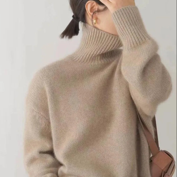 Liv - Cozy Turtleneck Knit Sweater
