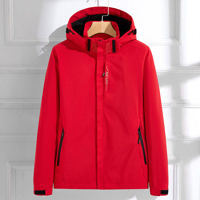 Seraphina | Women's Hooded Waterproof Windbreaker with Zippered Pockets
