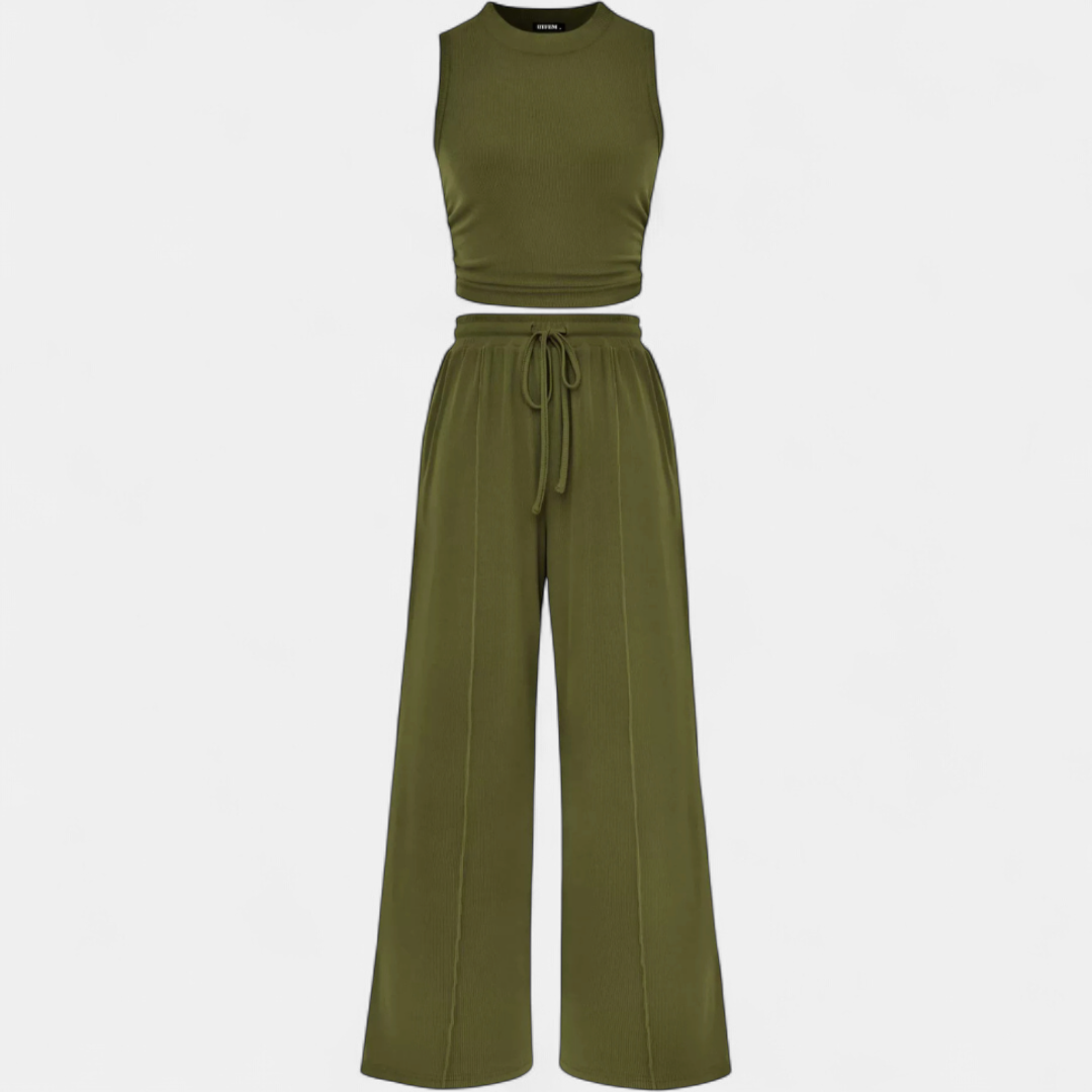 CLEO™ – Easy Knit Wide-Leg Lounge Ensemble