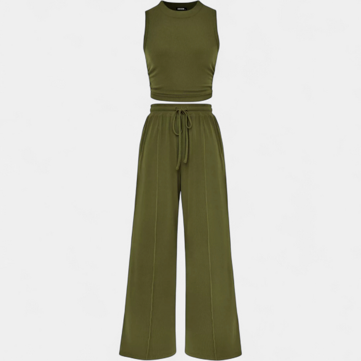 CLEO™ – Easy Knit Wide-Leg Lounge Ensemble