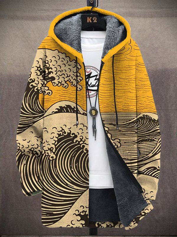Nálha | Women's Statement Jacket with Artistic Print and Cozy Comfort