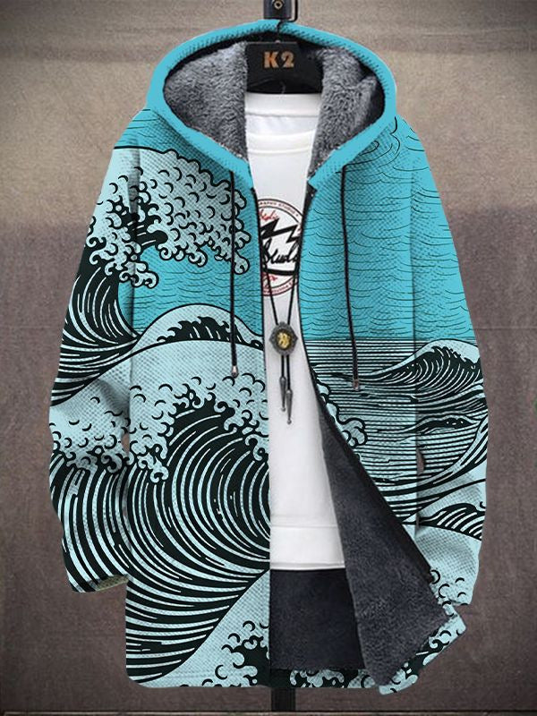 Nálha | Women's Statement Jacket with Artistic Print and Cozy Comfort