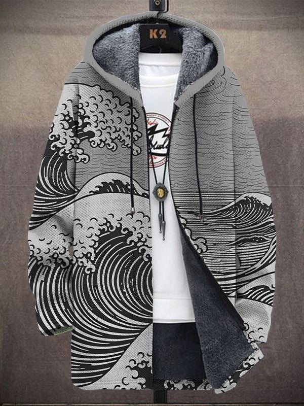 Nálha | Women's Statement Jacket with Artistic Print and Cozy Comfort