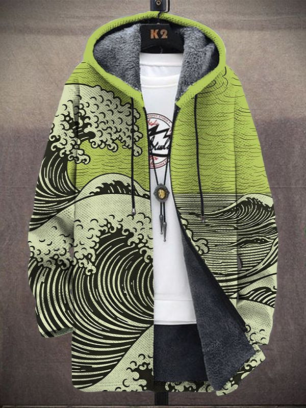 Nálha | Women's Statement Jacket with Artistic Print and Cozy Comfort