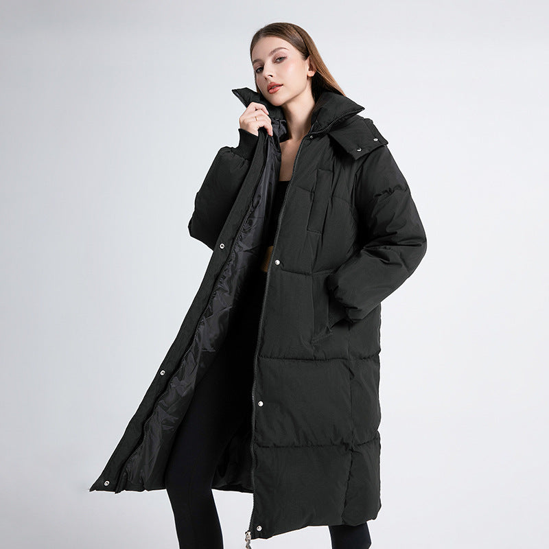 Marguerite | Women's Classic Hooded Long Puffer Coat with Cozy Insulation