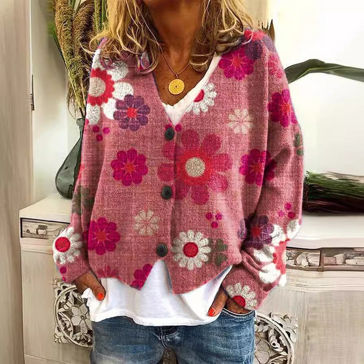 Ailish | Women's Boho-Inspired Cardigan with Colorful Pattern Blend
