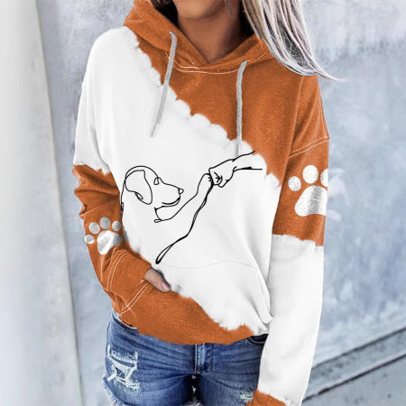 Furever | Women's Artistic Illustrated Pet Graphic Hoodie