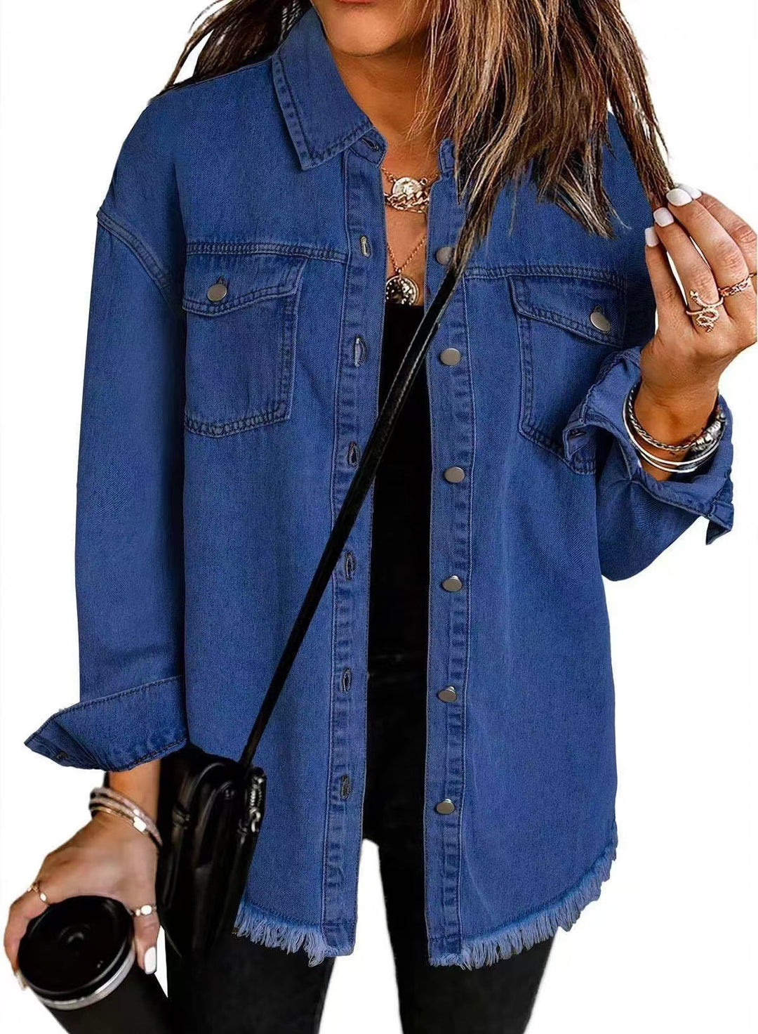 Roxane | Women's Everyday Denim Jacket with Chest Pockets