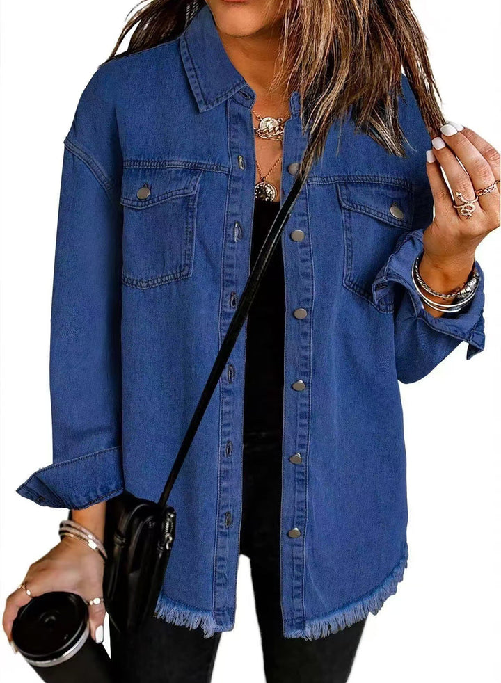 Roxane | Women's Everyday Denim Jacket with Chest Pockets