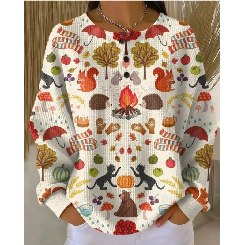 Helen | Fall Print Sweater