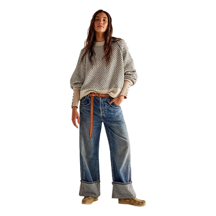 Sylvia | Women's Long Sleeve Round Neck Sweater with a Soft Touch