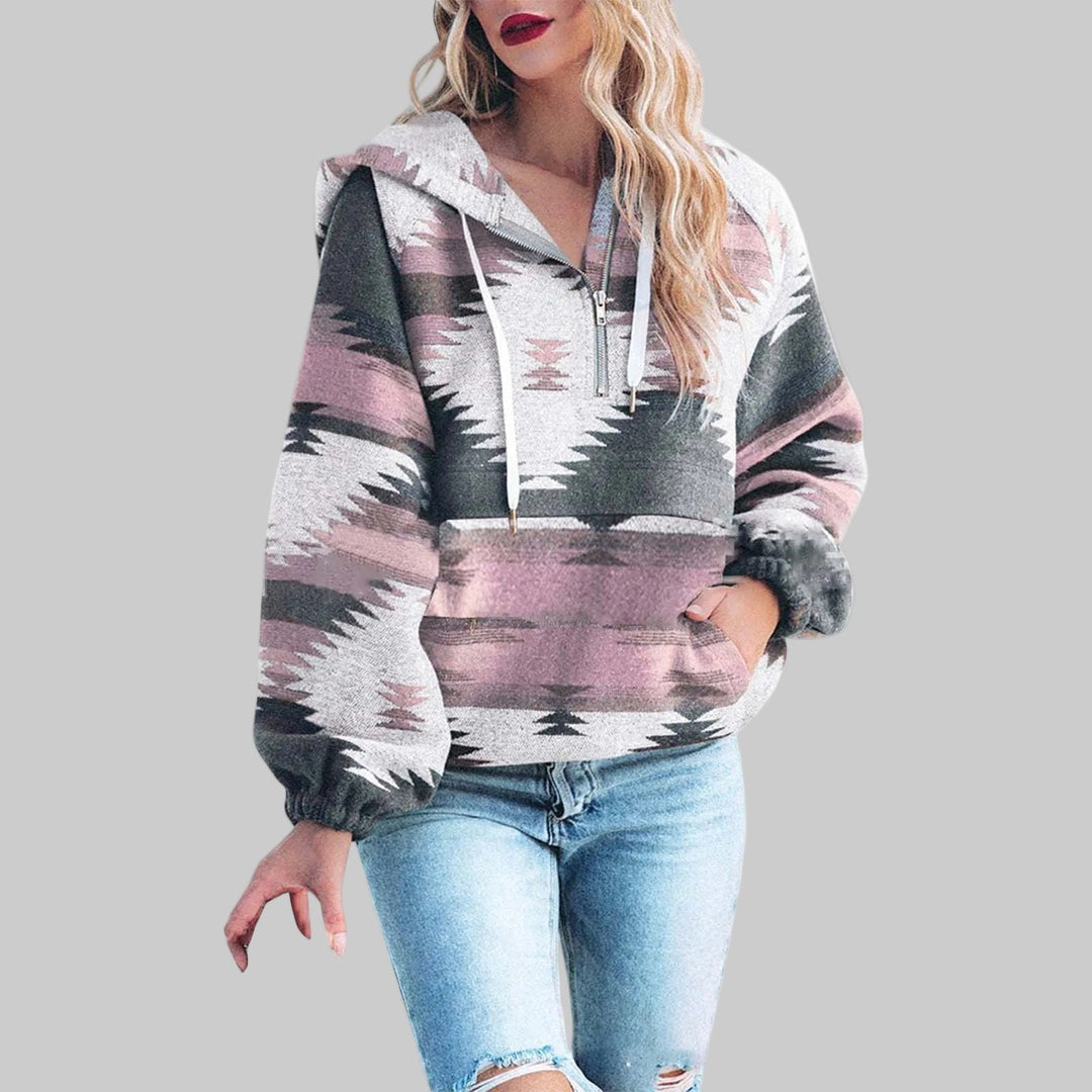 Saku | Women's Oversized Zip-Up Hoodie with Luxuriously Soft Plush Texture