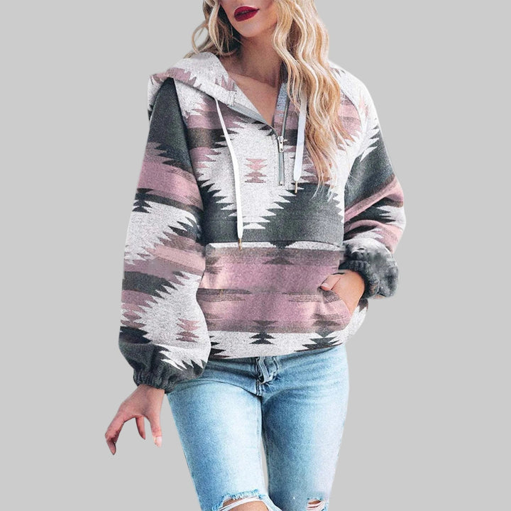 Saku | Women's Oversized Zip-Up Hoodie with Luxuriously Soft Plush Texture
