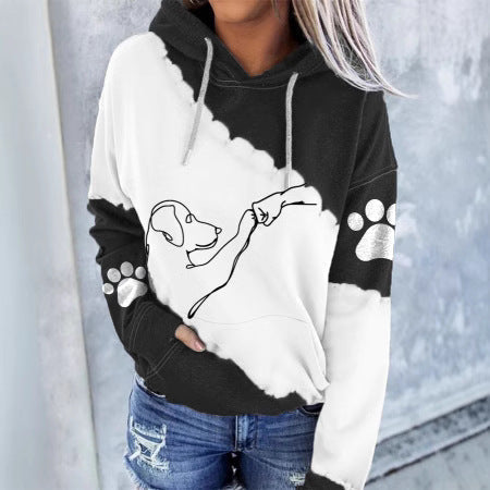 Furever | Women's Artistic Illustrated Pet Graphic Hoodie