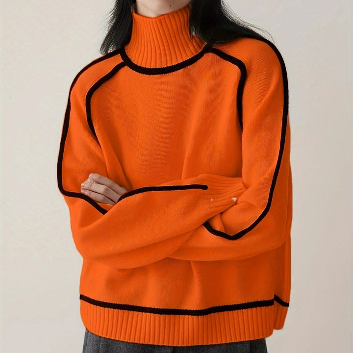 Emilie - Cozy Turtleneck Knit Sweater