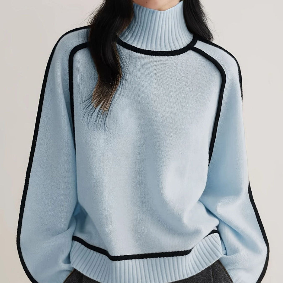 Emilie - Cozy Turtleneck Knit Sweater