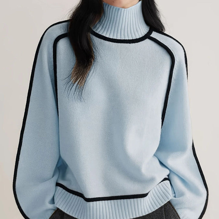 Emilie - Cozy Turtleneck Knit Sweater