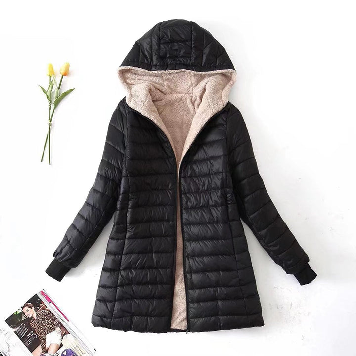 Vicky | Women's Longline Puffer Jacket with Fleece Lining and Cushioned Comfort