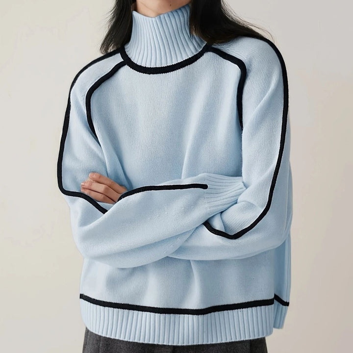 Emilie - Cozy Turtleneck Knit Sweater