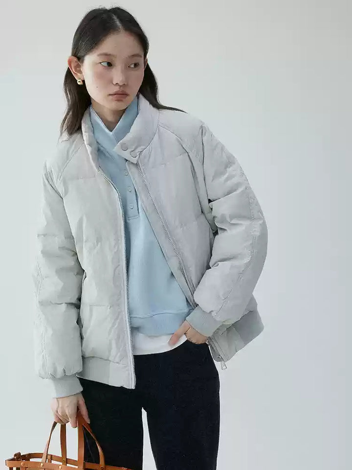 Annora Women's Down-Filled Puffer Jacket with High Stand Collar