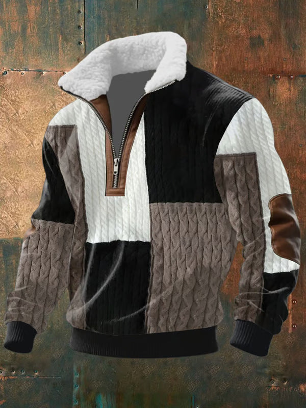 RITS SHIRT WITH RAISED FUR COLLAR