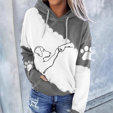 Furever | Women's Artistic Illustrated Pet Graphic Hoodie